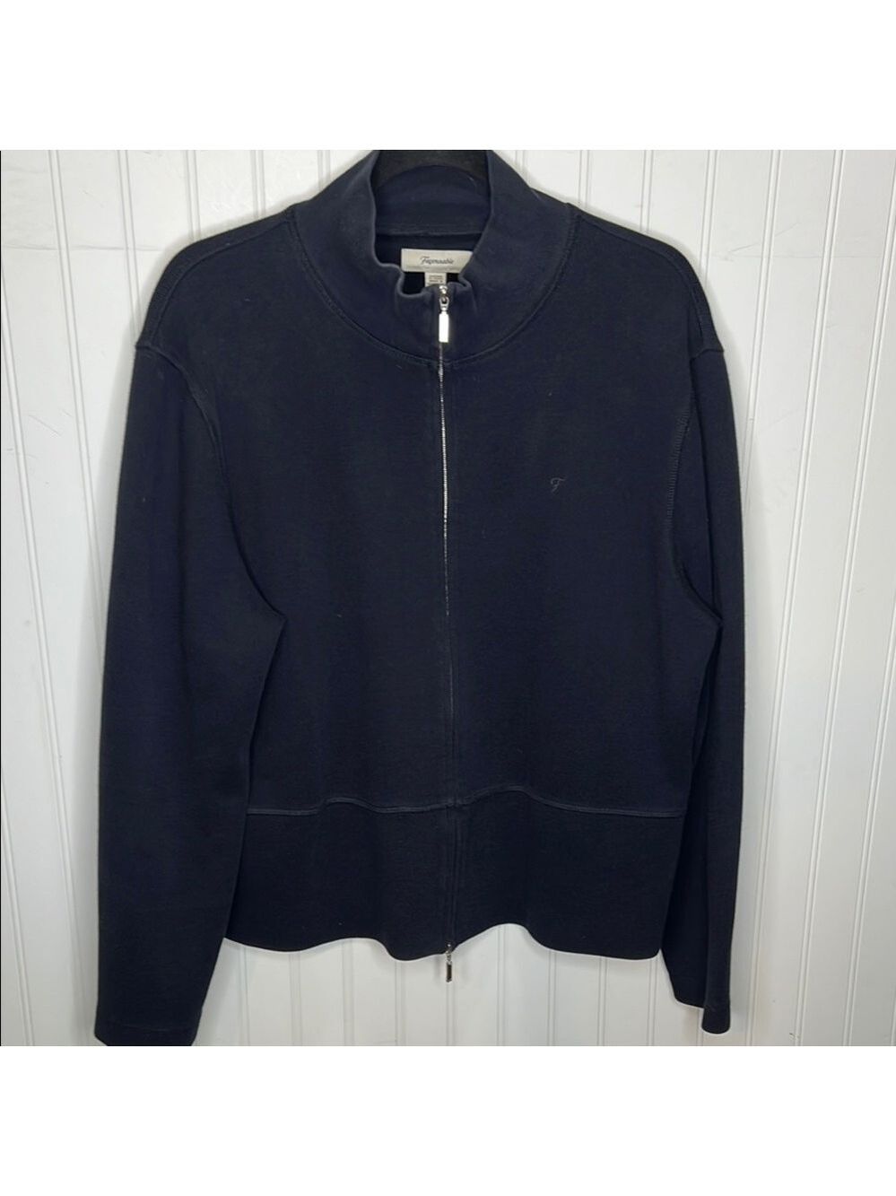 Faconnable Zip Up Sweater Size Extra Large